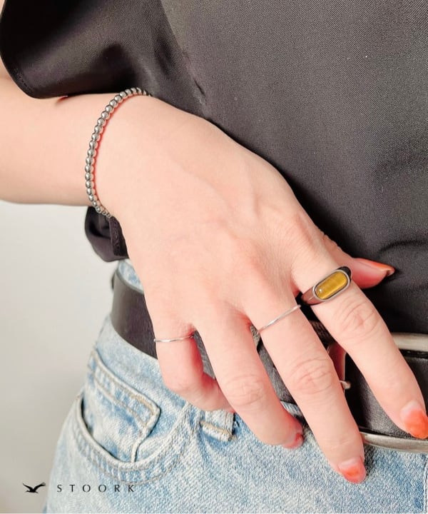 【再入荷】Tiger Eye Oval Ring - stoork