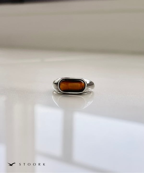【再入荷】Tiger Eye Oval Ring - stoork