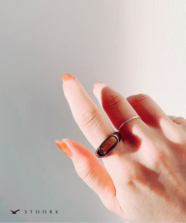 【再入荷】Tiger Eye Oval Ring - stoork