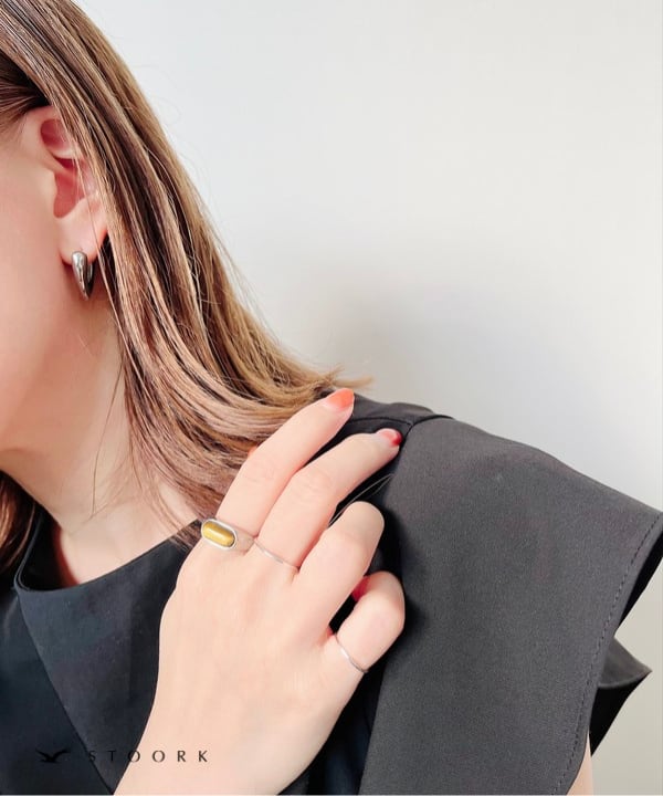 【再入荷】Tiger Eye Oval Ring - stoork