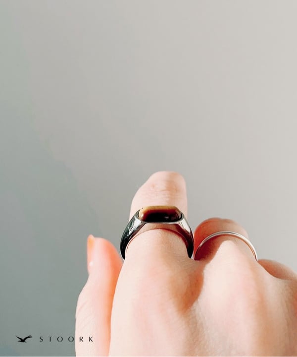 【再入荷】Tiger Eye Oval Ring - stoork
