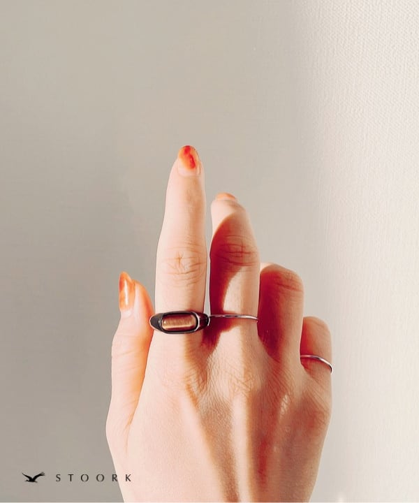 【再入荷】Tiger Eye Oval Ring - stoork