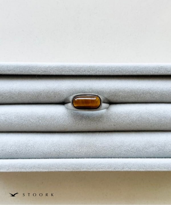 【再入荷】Tiger Eye Oval Ring - stoork