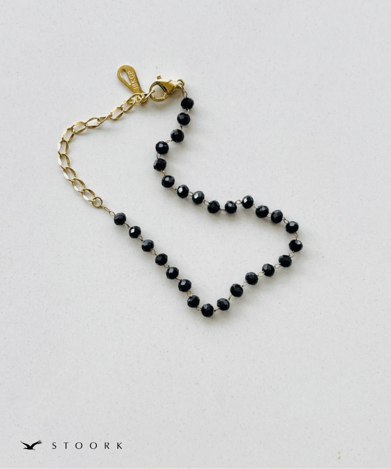 Tiny Black Beads Bracelet - stoork