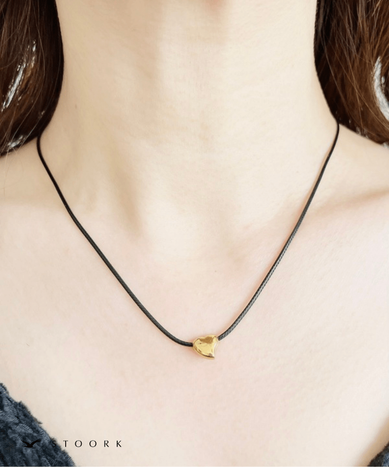 Tiny Heart Code Necklace - stoork