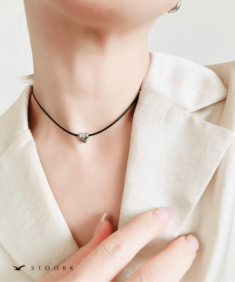 Tiny Heart Code Necklace - stoork