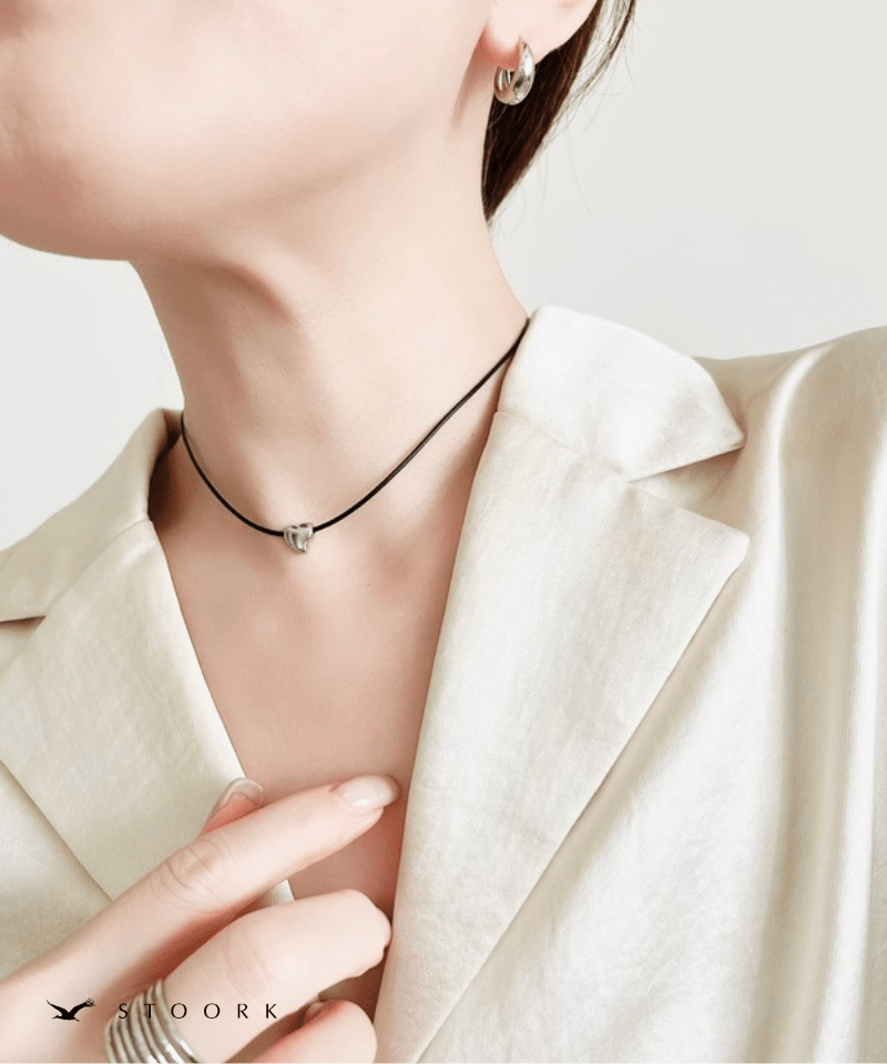 Tiny Heart Code Necklace - stoork