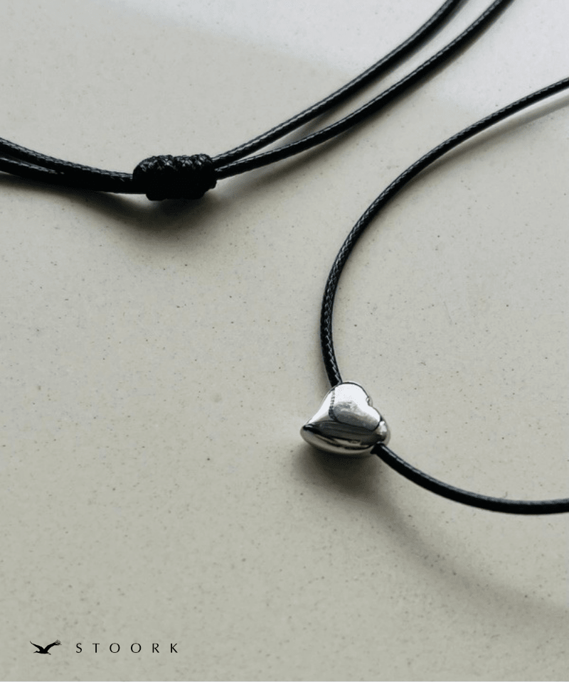 Tiny Heart Code Necklace - stoork