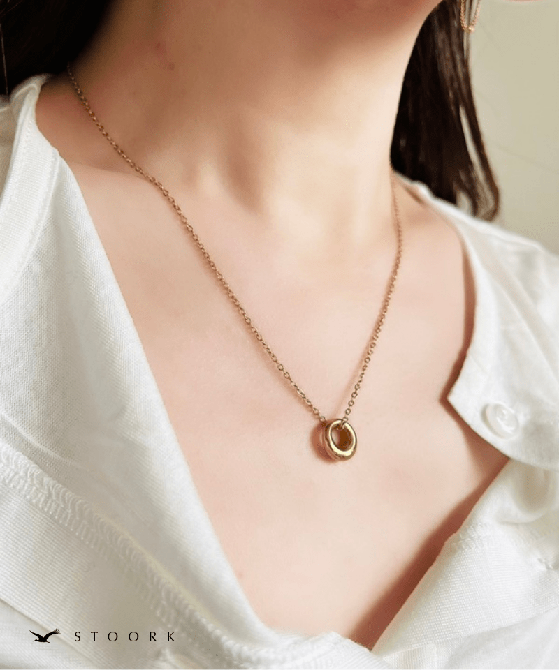Tiny Round Charm Necklace - stoork