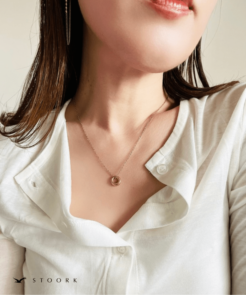 Tiny Round Charm Necklace - stoork