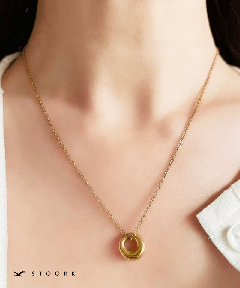 Tiny Round Charm Necklace - stoork
