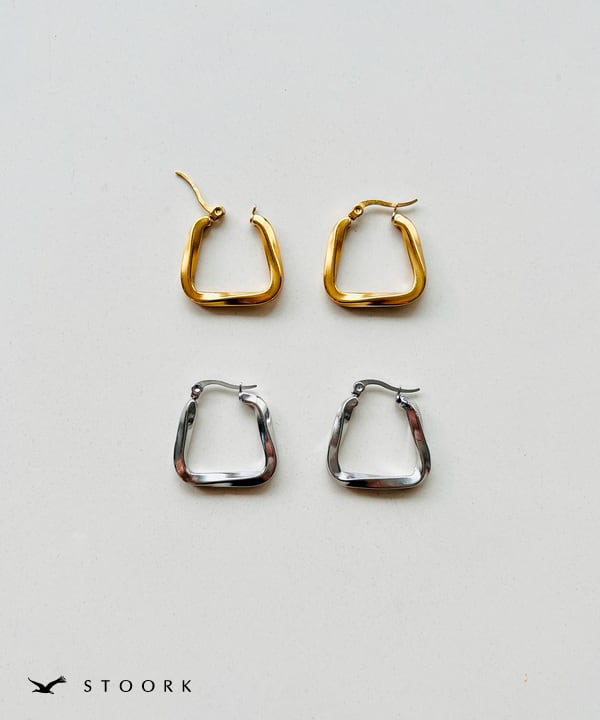 【再入荷】Trapezoid Twist Pierce - stoork