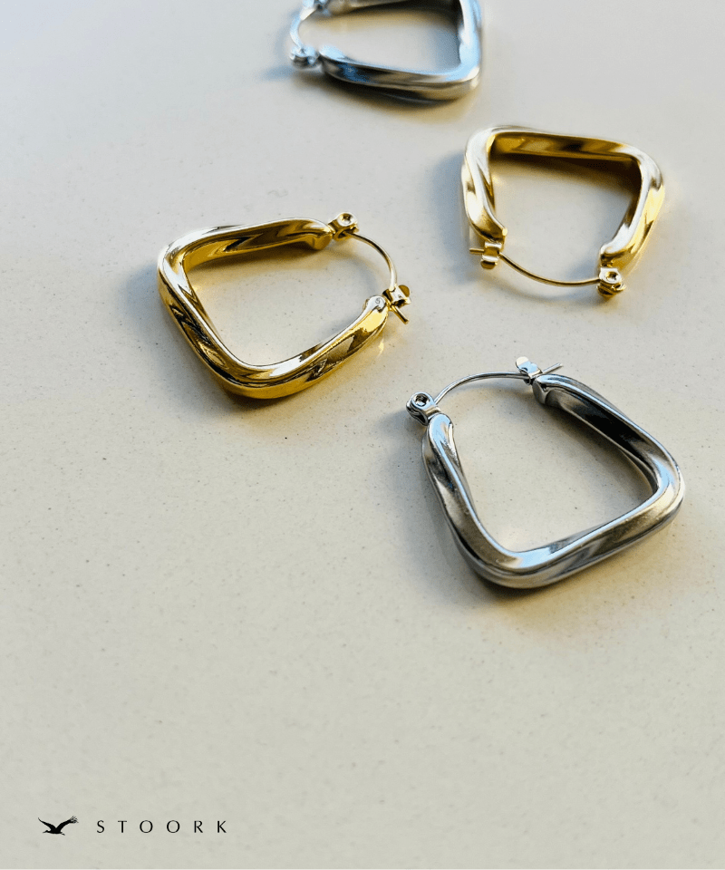 【再入荷】Trapezoid Twist Pierce - stoork