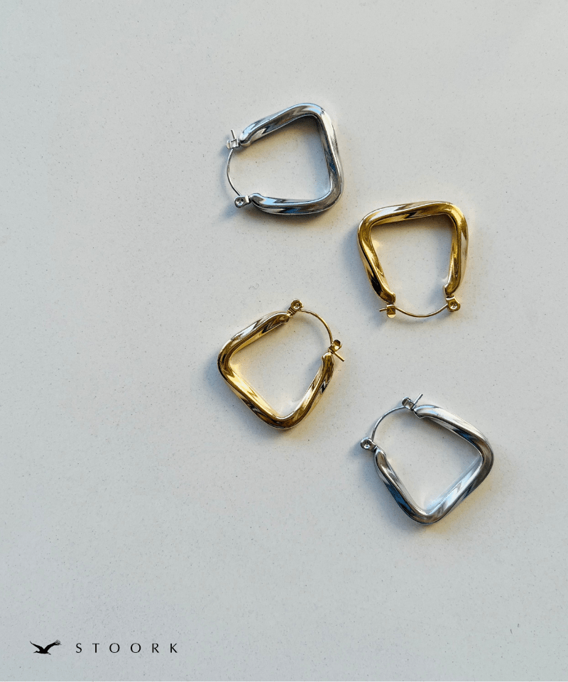 【再入荷】Trapezoid Twist Pierce - stoork