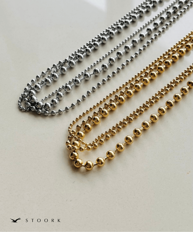 Triple Ball Layered Necklace - stoork