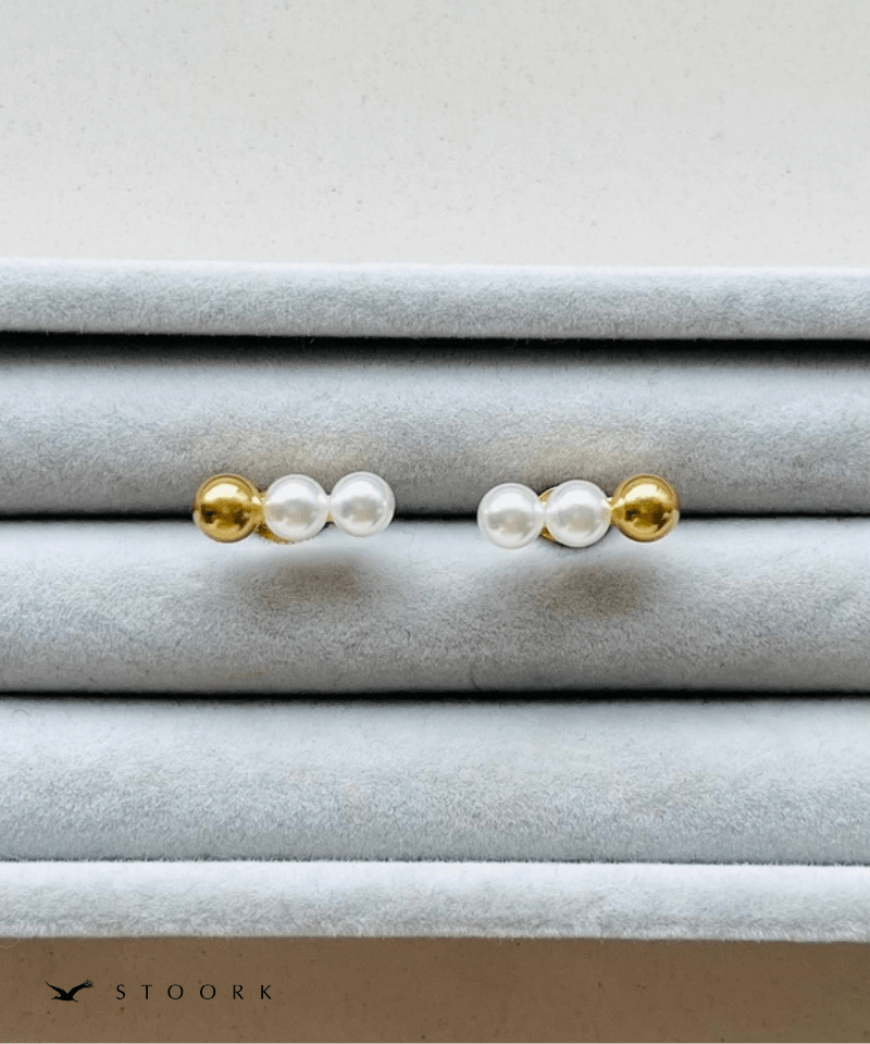 Triple Pearl Bar Pierce - stoork