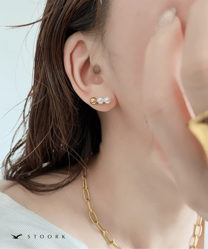 Triple Pearl Bar Pierce - stoork