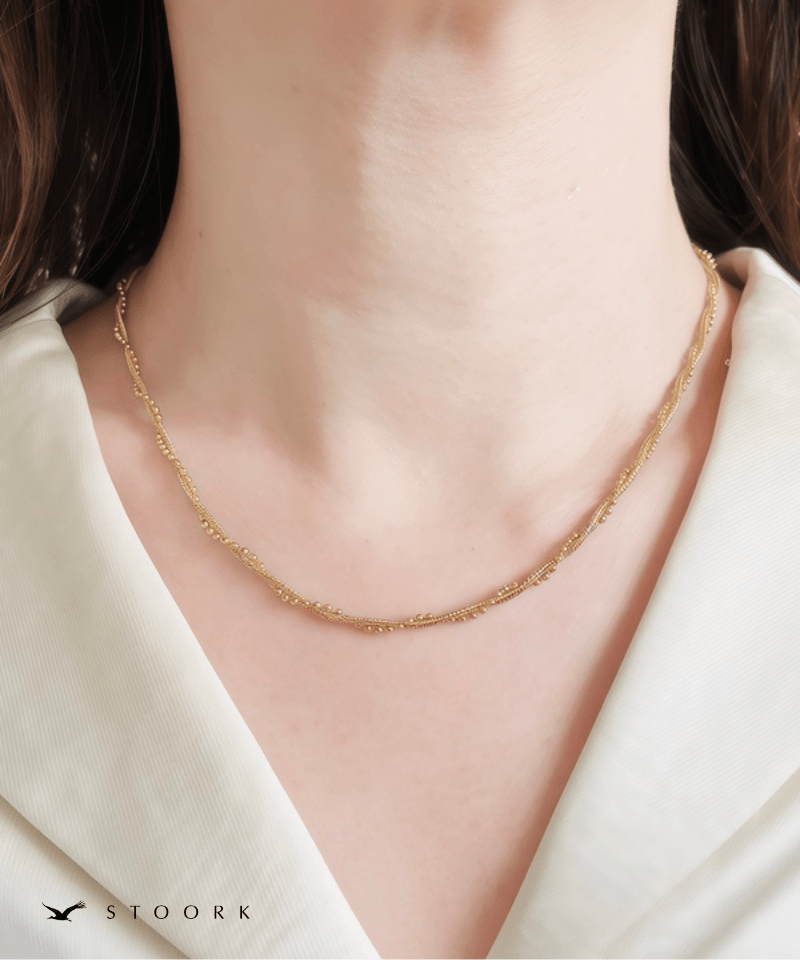 Twist Ball Line Necklace - stoork