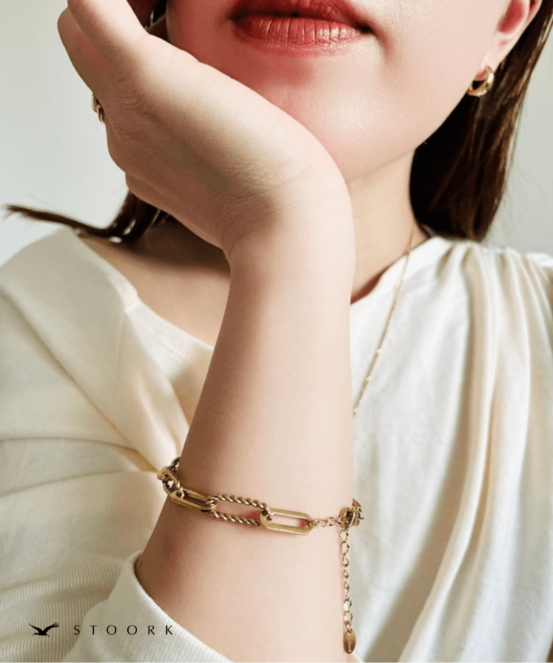 Twist Link Chain Bracelet - stoork
