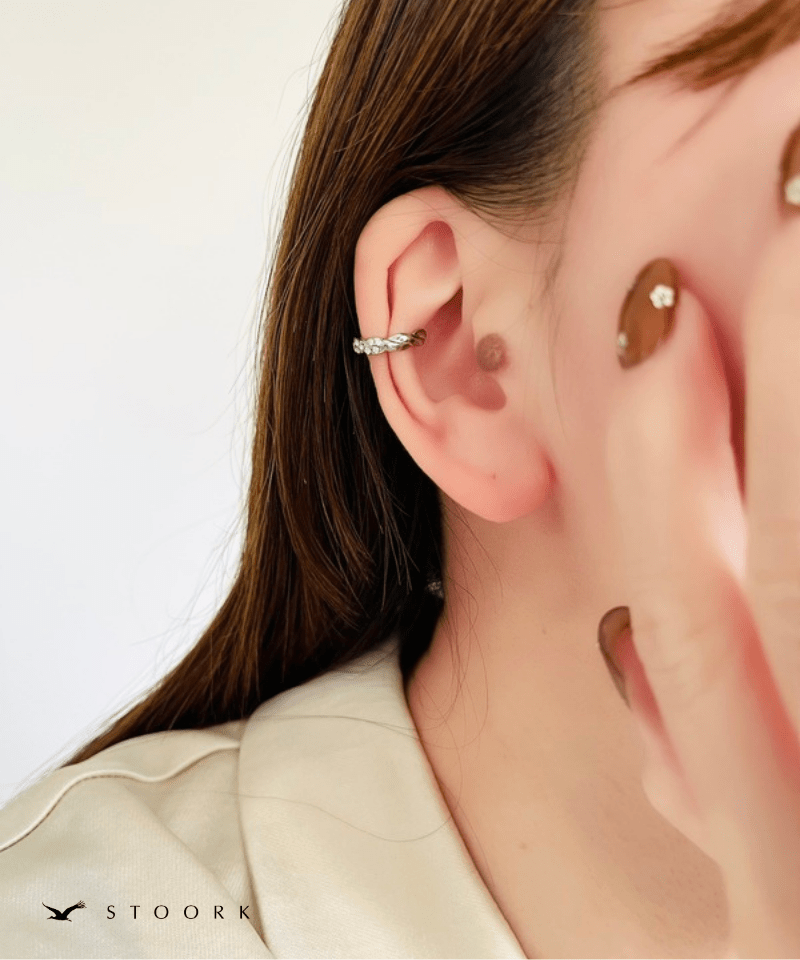 Twist Zircon Ear Cuff - stoork