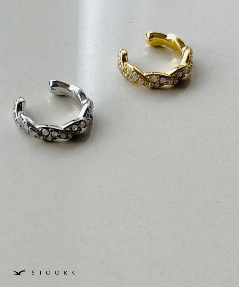 Twist Zircon Ear Cuff - stoork