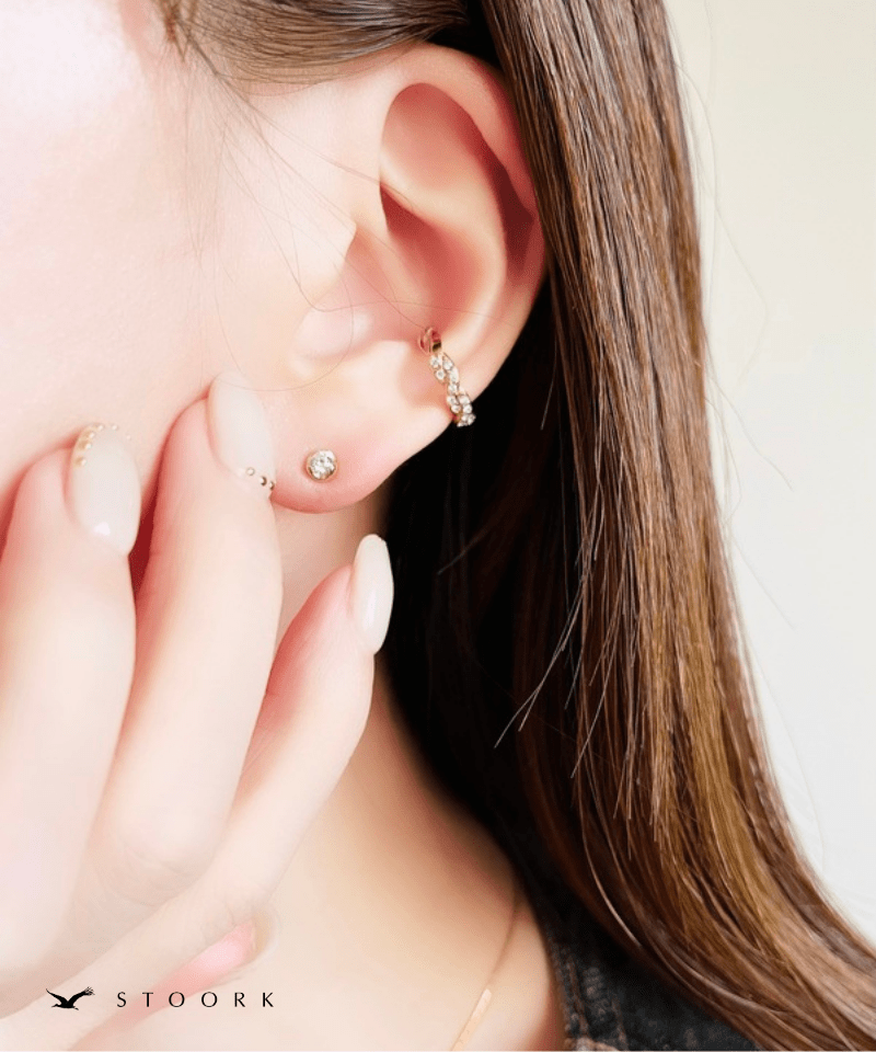 Twist Zircon Ear Cuff - stoork
