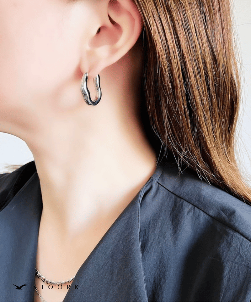 【再入荷】Wave Hoop Pierce - stoork