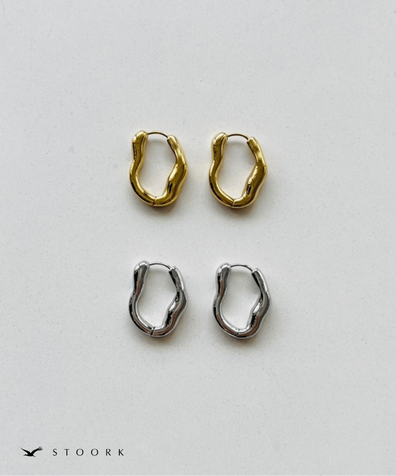 【再入荷】Wave Hoop Pierce - stoork