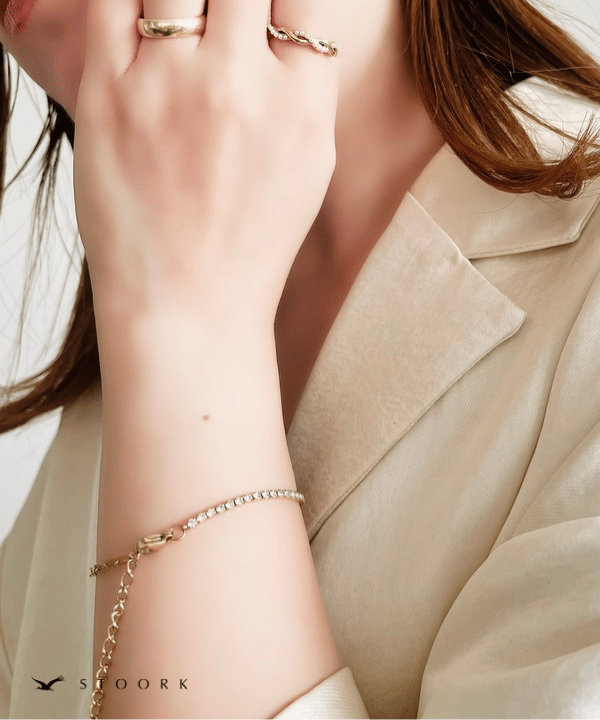Zircon Chain Bracelet - stoork