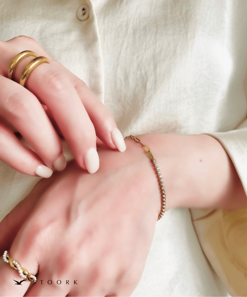 Zircon Chain Bracelet - stoork