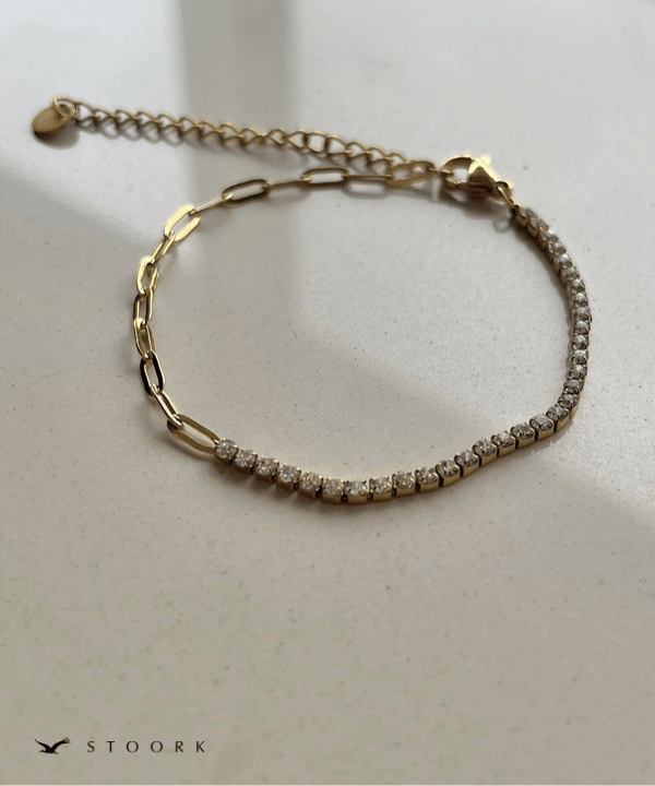 Zircon Chain Bracelet - stoork