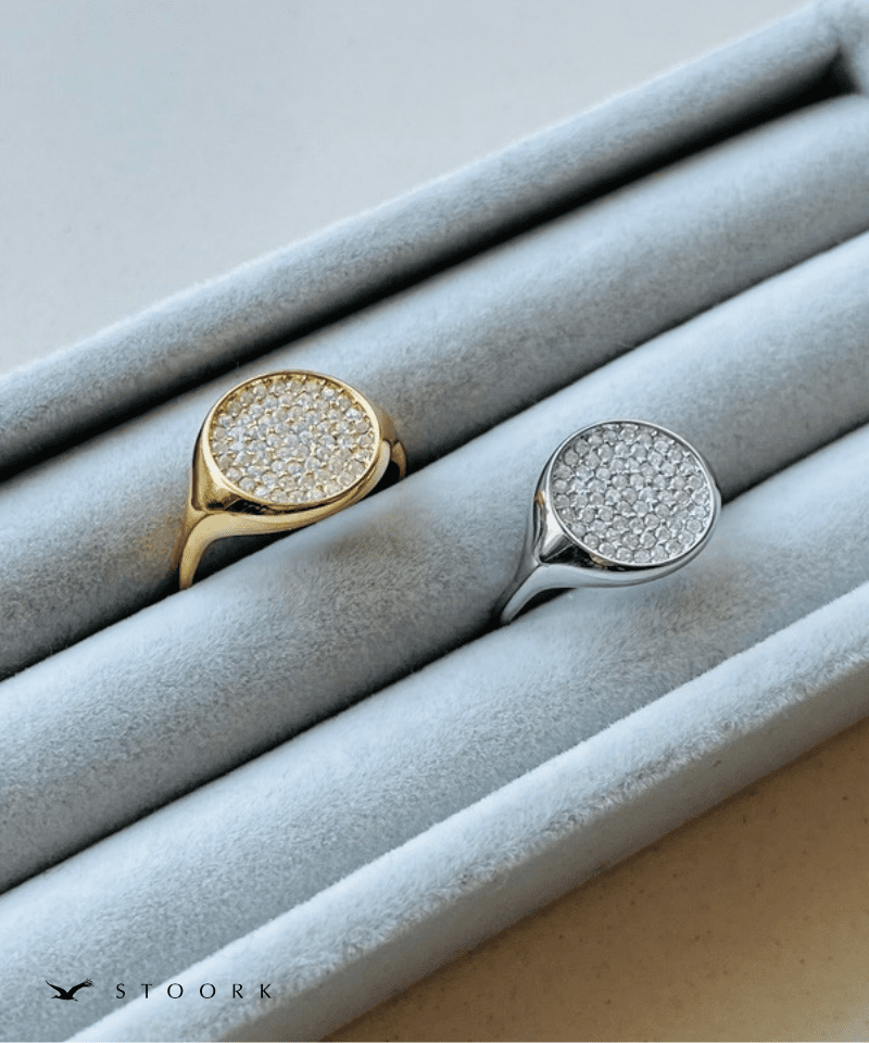 Zircon Circle Ring - stoork