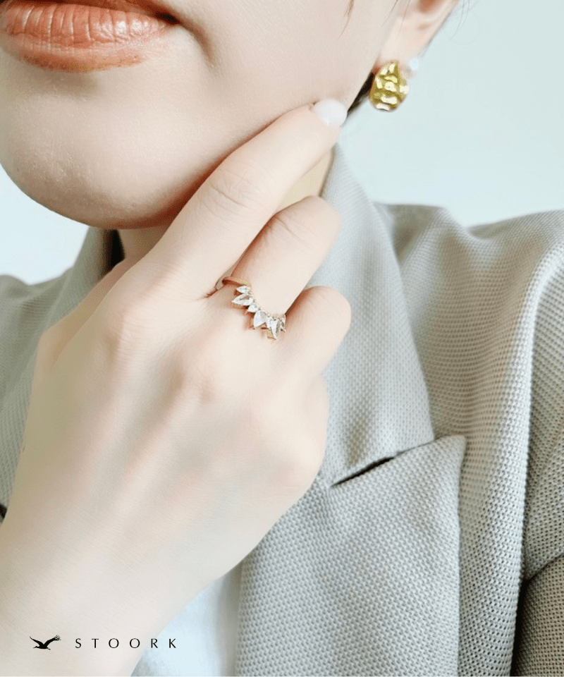 Zircon Crown Ring - stoork