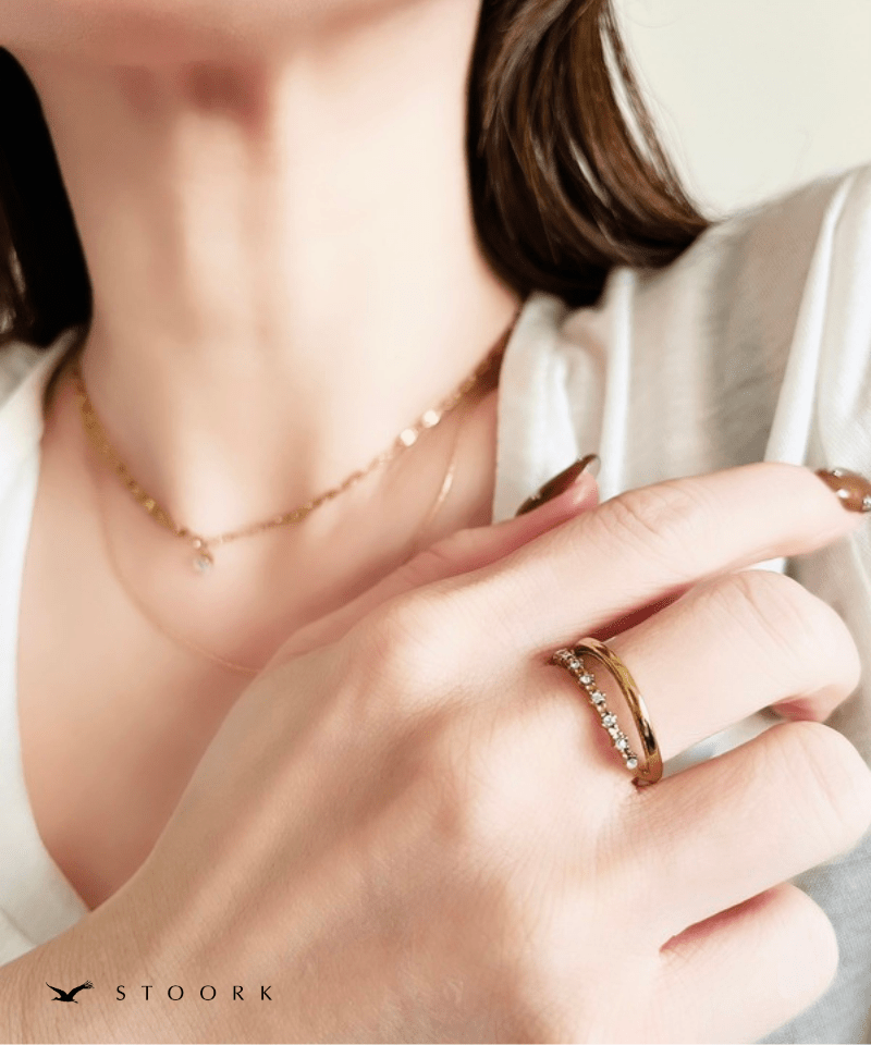 Zircon Double Line Ring - stoork