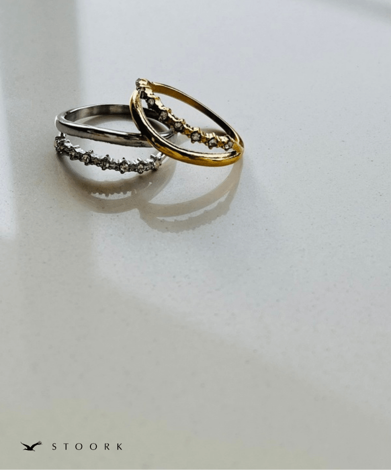 Zircon Double Line Ring - stoork