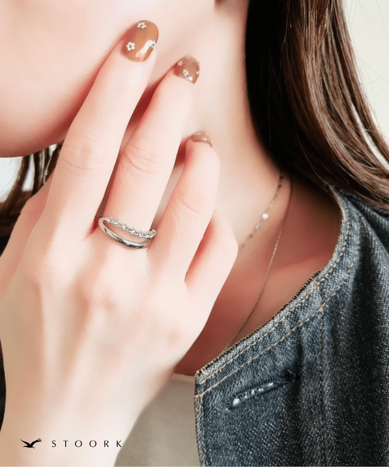 Zircon Double Line Ring - stoork