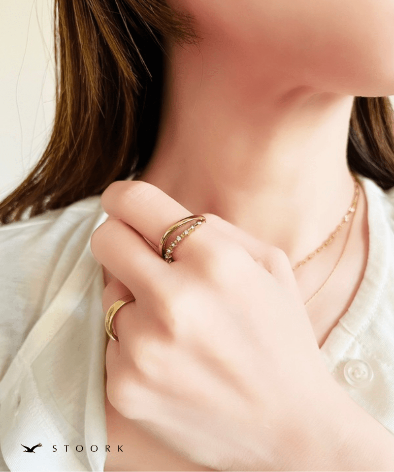 Zircon Double Line Ring - stoork