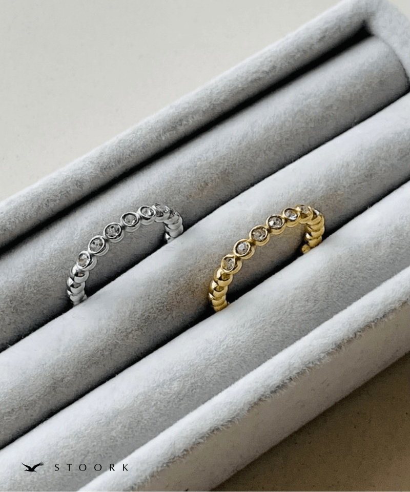 Zircon Line Open Ring - stoork