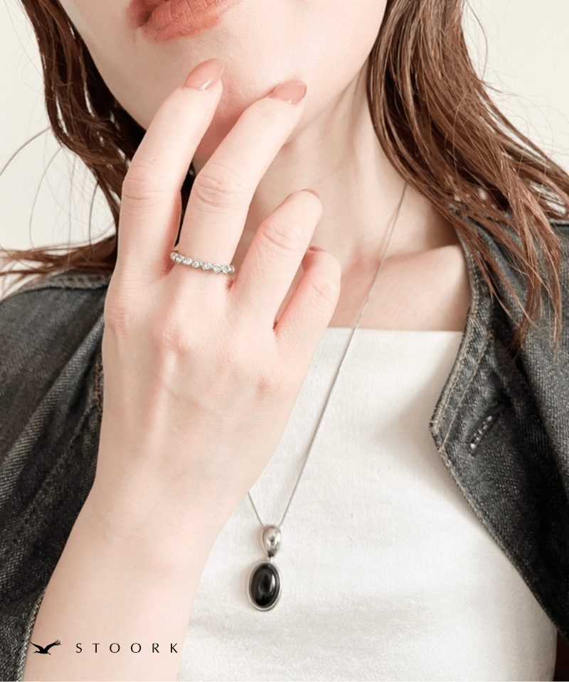 Zircon Line Open Ring - stoork