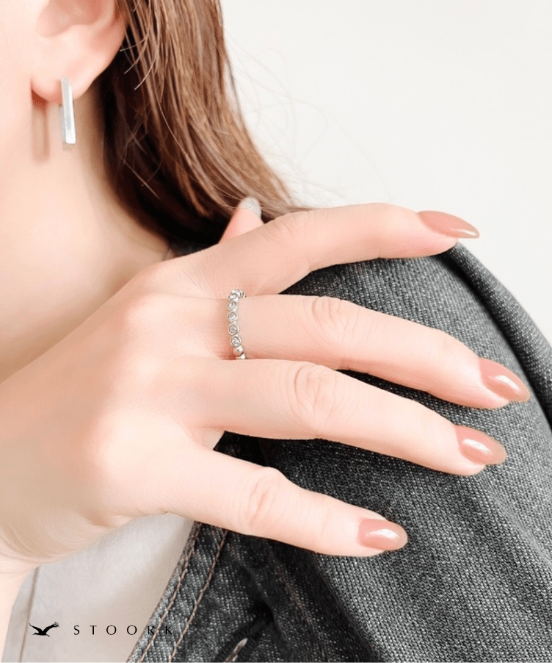 Zircon Line Open Ring - stoork