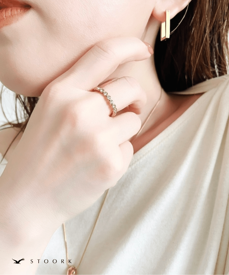 Zircon Line Open Ring - stoork