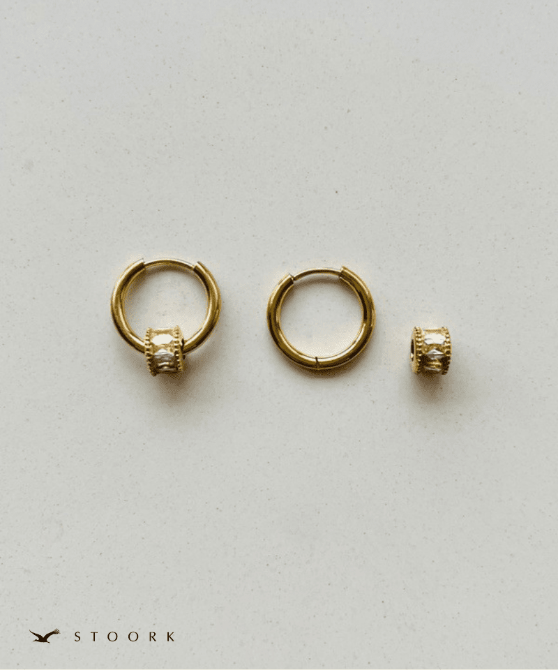 Zircon Ring Hoop Pierce - stoork