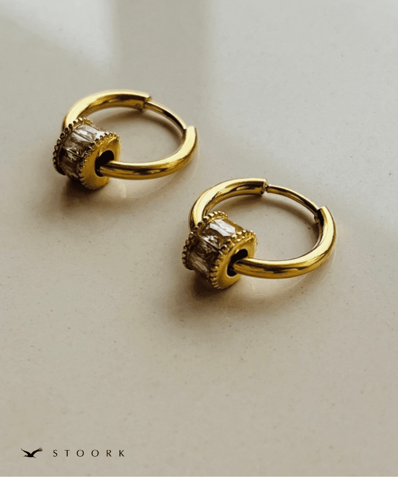 Zircon Ring Hoop Pierce - stoork