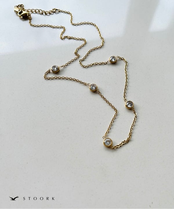 Zircon Station Necklace - stoork