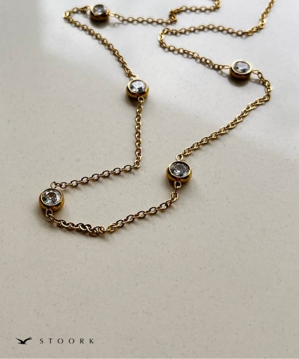 Zircon Station Necklace - stoork