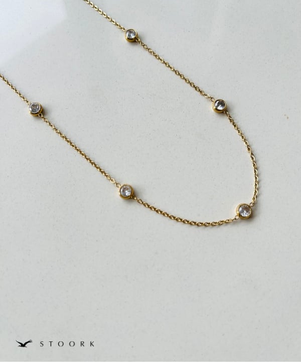 Zircon Station Necklace - stoork