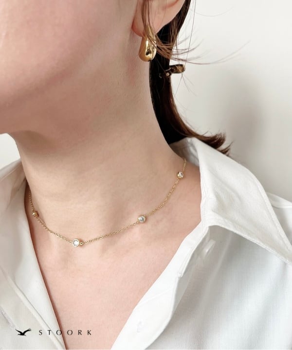 Zircon Station Necklace - stoork