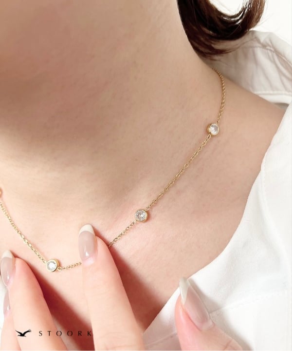 Zircon Station Necklace - stoork