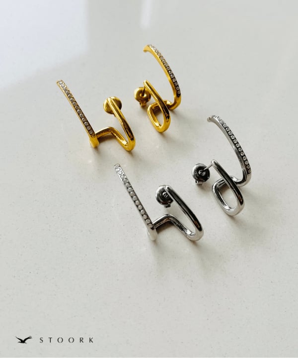 Zirconia Double Line Pierce - stoork