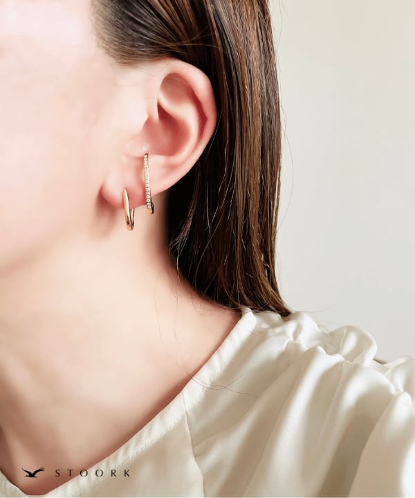 Zirconia Double Line Pierce - stoork